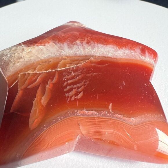 Sardonyx Crystal Star Carving (#1) - Picture 3 of 11